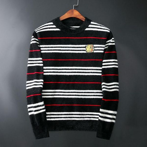 men's wear oupin light luxurious knitted sweater bring multicolor split joint man tide brand spring sweater male, White;black
men's wear oupin light luxurious knitted sweater bring multicolor split joint man tide brand spring sweater male, White;black