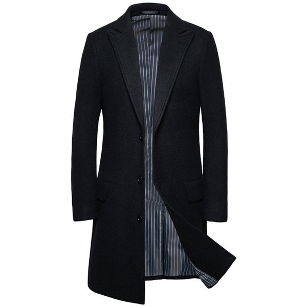 winter wool blends jacket men business casual long trench coat fashion boutique wool coats male slim fit jacket overcoat m-5xl, Black
winter wool blends jacket men business casual long trench coat fashion boutique wool coats male slim fit jacket overcoat m-5xl, Black