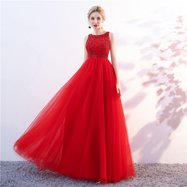 red elegant formal a-line evening dresses dignified atmosphere round lace bud beads a party qi prom eance dresses dh101, Black;red
red elegant formal a-line evening dresses dignified atmosphere round lace bud beads a party qi prom eance dresses dh101, Black;red