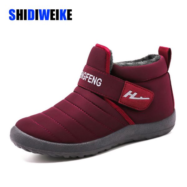 women's boots winter large size 35-44 hook loop sturdy sole ankle boots women solid plush snow woman rubber shoes g950, Black
women's boots winter large size 35-44 hook loop sturdy sole ankle boots women solid plush snow woman rubber shoes g950, Black