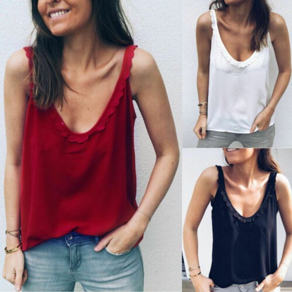 fashion summer casual women loose sleeveless casual t-shirt blouse tank v neck button shirt, White
fashion summer casual women loose sleeveless casual t-shirt blouse tank v neck button shirt, White