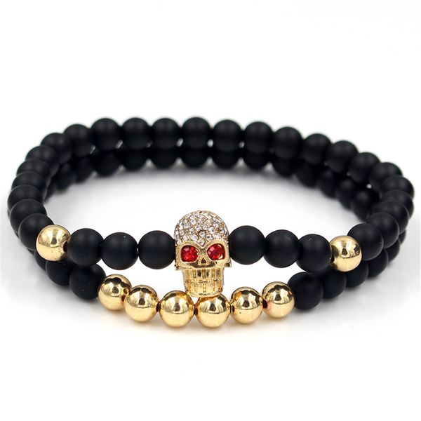 faitheasy joker 6mm black matting copper beads drop drill human skeleton head hand string bracelet suit, Golden;silver
faitheasy joker 6mm black matting copper beads drop drill human skeleton head hand string bracelet suit, Golden;silver
