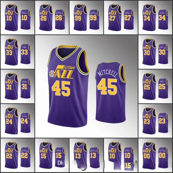 men donovan mitchell rudy gobert utah mike conley kyle korver 40th anniversary classic jazz custom jersey, Black;red
men donovan mitchell rudy gobert utah mike conley kyle korver 40th anniversary classic jazz custom jersey, Black;red