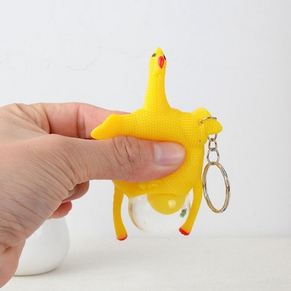 cute stress reliever squeeze hens laying eggs key chain men novelty funny silicone hen keychain women jewelry party chicken gift, Silver
cute stress reliever squeeze hens laying eggs key chain men novelty funny silicone hen keychain women jewelry party chicken gift, Silver