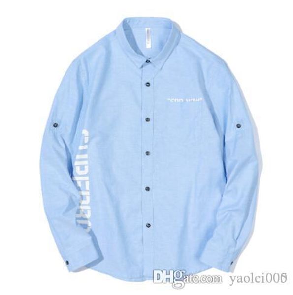 2019 spring fashion street fashion printing letters popular men's white shirt new men's long-sleeved shirt men's shirt, White;black
2019 spring fashion street fashion printing letters popular men's white shirt new men's long-sleeved shirt men's shirt, White;black