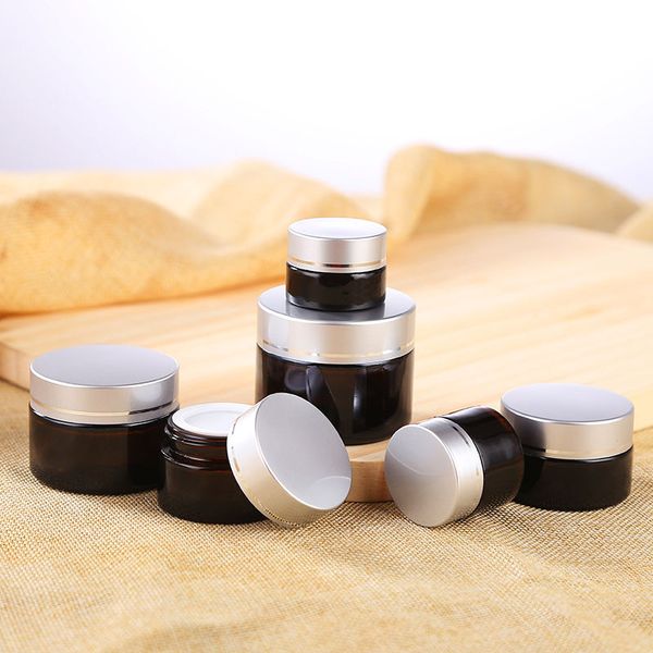 amber glass jars for cream 5g 10g 15g 20g 30g brown glass round jars with inner cover makeup container fast shipping f2074
amber glass jars for cream 5g 10g 15g 20g 30g brown glass round jars with inner cover makeup container fast shipping f2074