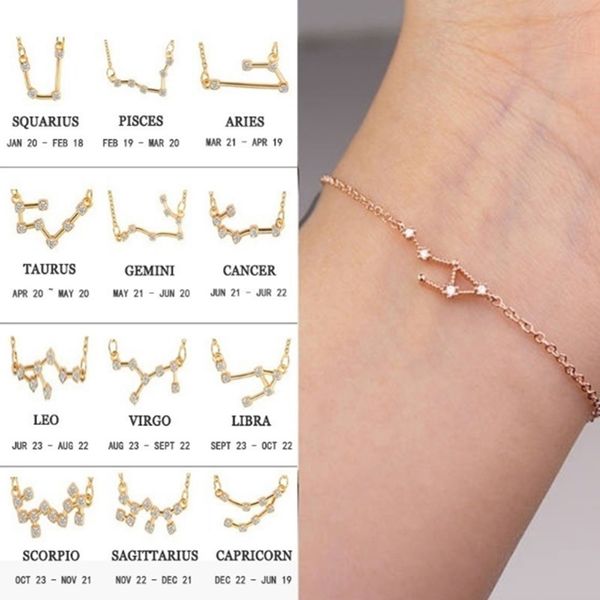 fashion 12 constellations celestial zodiac bracelet zodiac sign bracelets constellation astrology bracelet men women casual jewelry, Golden;silver
fashion 12 constellations celestial zodiac bracelet zodiac sign bracelets constellation astrology bracelet men women casual jewelry, Golden;silver