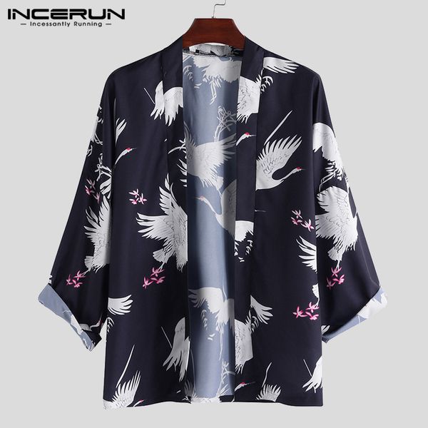 incerun 2020 printing men japanese kimono cardigan long sleeve coats vintage loose men outerwear trench streetwear s-5xl, Tan;black
incerun 2020 printing men japanese kimono cardigan long sleeve coats vintage loose men outerwear trench streetwear s-5xl, Tan;black