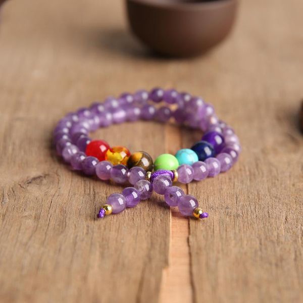 youkiaa 7 chakra bracelets women 6mm beaded amethust bracelet nature stone yoga prayer buddhism bangles 54 mala bead lucky gifts, Black
youkiaa 7 chakra bracelets women 6mm beaded amethust bracelet nature stone yoga prayer buddhism bangles 54 mala bead lucky gifts, Black
