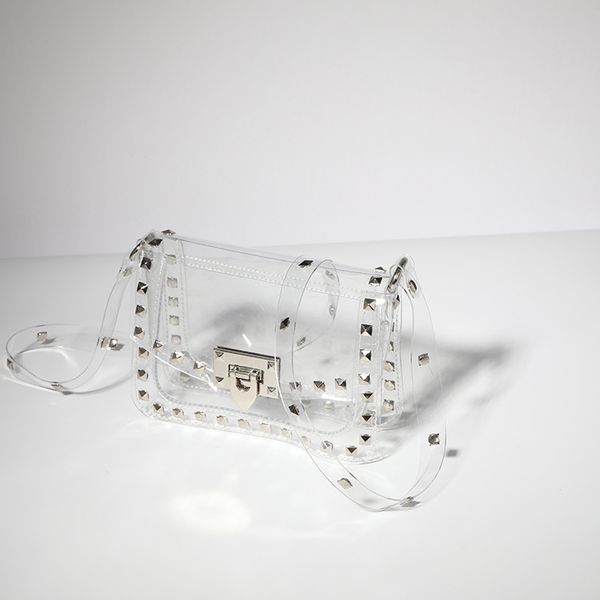 crossbody shoulder bag rivet clinch transparent clear gold silver chain women pvc clutch coin purses cellphone bag high quality
crossbody shoulder bag rivet clinch transparent clear gold silver chain women pvc clutch coin purses cellphone bag high quality