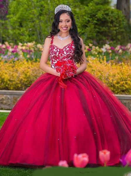 2020 red quinceanera dresses ball gown sweetheart lace applique beaded sweet 16 gowns floor length prom party gowns, Blue;red
2020 red quinceanera dresses ball gown sweetheart lace applique beaded sweet 16 gowns floor length prom party gowns, Blue;red