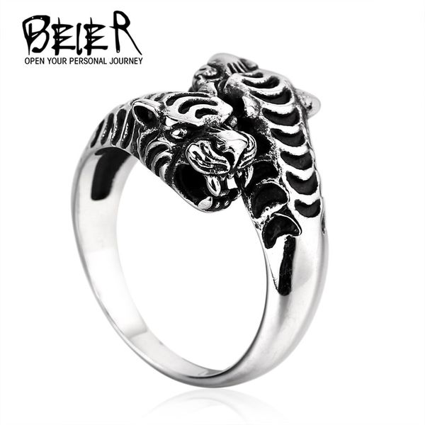 beier double tiger head stainless steel ring for man personality biker animal jewelry wholesale factory price br8-252, Golden;silver
beier double tiger head stainless steel ring for man personality biker animal jewelry wholesale factory price br8-252, Golden;silver
