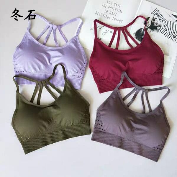 woman gym wear sports bra back cross strappy yoga bra paded push up brassiere running activewear sport fitness top, White;black
woman gym wear sports bra back cross strappy yoga bra paded push up brassiere running activewear sport fitness top, White;black
