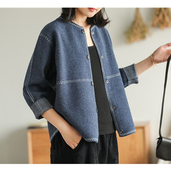 2020 new retro coat imitation mink female long sleeve loose literary round neck elegant stylish jackets round outwear, Black;brown
2020 new retro coat imitation mink female long sleeve loose literary round neck elegant stylish jackets round outwear, Black;brown