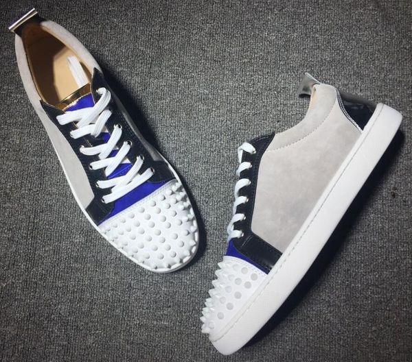 low cut suede spiked toe casual flat red bottom shoes for men and women party designer sneaker famou brand size:35-46, Black
low cut suede spiked toe casual flat red bottom shoes for men and women party designer sneaker famou brand size:35-46, Black