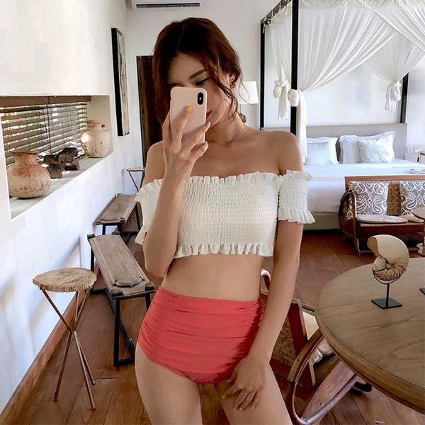 ins korean small chest split high waist belly slim swimsuit bikini bikini swimsuit female, Black
ins korean small chest split high waist belly slim swimsuit bikini bikini swimsuit female, Black