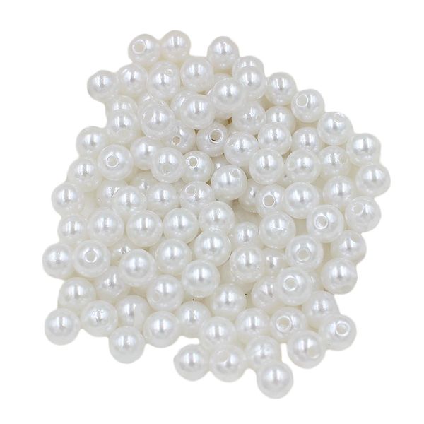 130 piece imitation pearl loose beads spacer bead for jewelry making white 8mm
130 piece imitation pearl loose beads spacer bead for jewelry making white 8mm