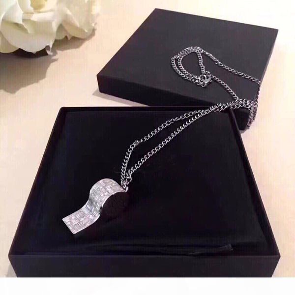 fashion brand whistle with logo designer necklace for women mens party wedding luxury jewelry with for bride lovers engagement gift with box, Silver
fashion brand whistle with logo designer necklace for women mens party wedding luxury jewelry with for bride lovers engagement gift with box, Silver