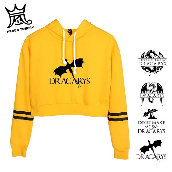 dracarys long sleeve high-waisted hoodies sweatshirt harajuku vintage style fashion cute hooded crop clothes, Black
dracarys long sleeve high-waisted hoodies sweatshirt harajuku vintage style fashion cute hooded crop clothes, Black