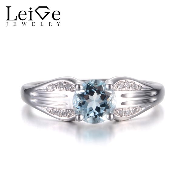 leige jewelry natural sky blue aquamarine ring march birthstone round cut gemstone solid 925 sterling silver simple ring for her, Golden;silver
leige jewelry natural sky blue aquamarine ring march birthstone round cut gemstone solid 925 sterling silver simple ring for her, Golden;silver