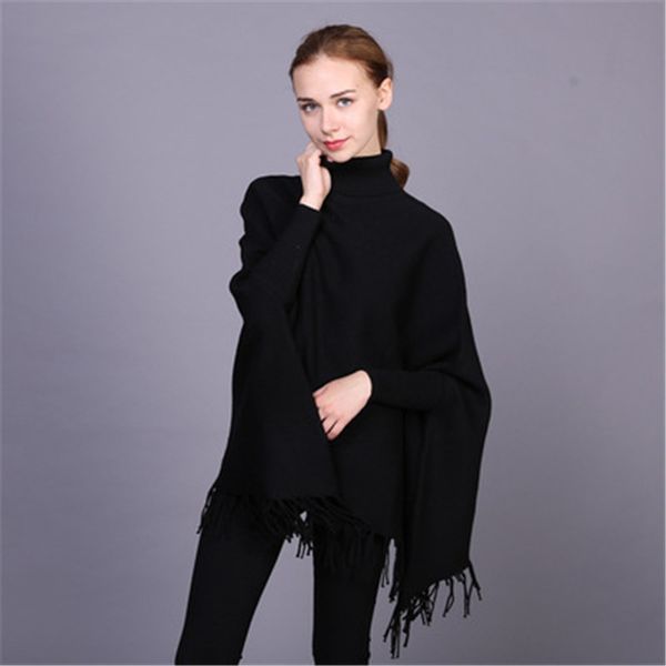 women's sweaters autumn winter shine bright pure colors thickened turn-collar batwing nine points sleeve easy tassel sweater warm engla, White;black
women's sweaters autumn winter shine bright pure colors thickened turn-collar batwing nine points sleeve easy tassel sweater warm engla, White;black