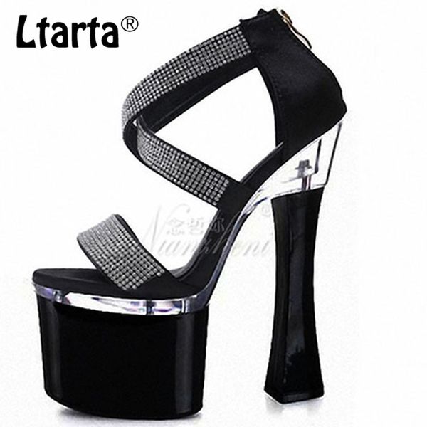 ltarta 18cm heels color matching rhinestone round suede super high heel ladies' back zipper bag heels fashion sandals lyp, Black
ltarta 18cm heels color matching rhinestone round suede super high heel ladies' back zipper bag heels fashion sandals lyp, Black