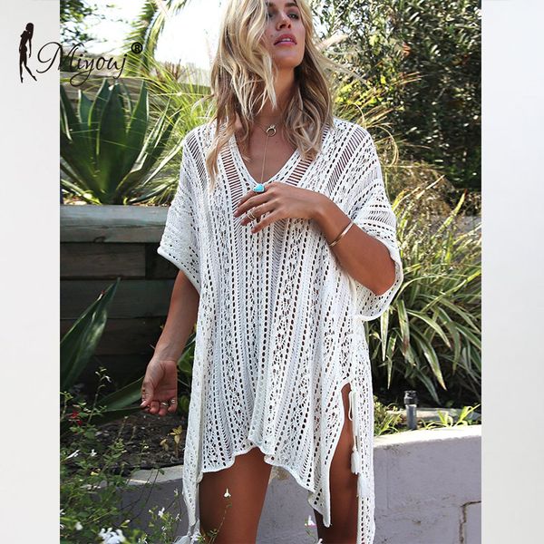 miyouj 2019 knitted crochet beach cover up translucent tunic beach dress for women pareo beachwear robe plage bikini cover ups, Blue;gray
miyouj 2019 knitted crochet beach cover up translucent tunic beach dress for women pareo beachwear robe plage bikini cover ups, Blue;gray