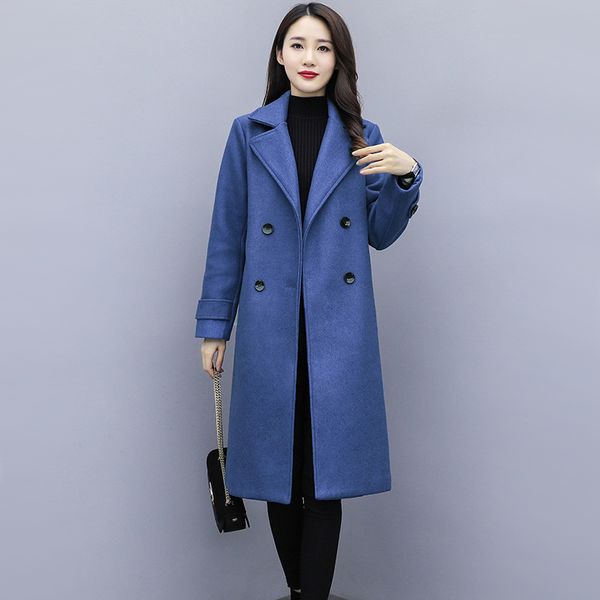winter plus size 4xl woman wool coat 2020 female fashion turn-down collar double breasted cashmere blend overcat woole outwear, Black
winter plus size 4xl woman wool coat 2020 female fashion turn-down collar double breasted cashmere blend overcat woole outwear, Black