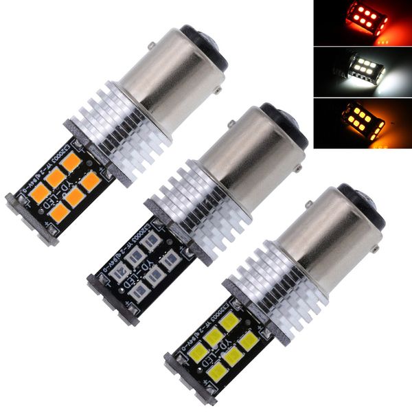 2pcs 1157 bay15d 15 smd 2835 led canbus no error brake reverse light auto car turn signals lights tail lamp white yellow red
2pcs 1157 bay15d 15 smd 2835 led canbus no error brake reverse light auto car turn signals lights tail lamp white yellow red