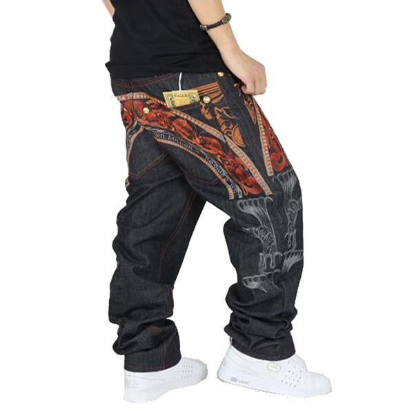 men's hiphop jeans cool men's personality embroidery loose pants denim long trousers male fashion hip hop jeans, Blue
men's hiphop jeans cool men's personality embroidery loose pants denim long trousers male fashion hip hop jeans, Blue