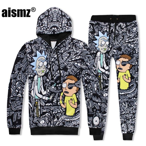 aismz fashion autumn winter casual mens tracksuit set cartoon 3d print hooded sweatshirt+pants 2 piece sets moletom masculino, Gray
aismz fashion autumn winter casual mens tracksuit set cartoon 3d print hooded sweatshirt+pants 2 piece sets moletom masculino, Gray