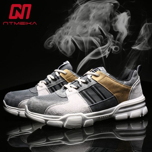 steel toe work shoes breathable lightweight safety shoes cow suede and mesh work boots men, Black
steel toe work shoes breathable lightweight safety shoes cow suede and mesh work boots men, Black