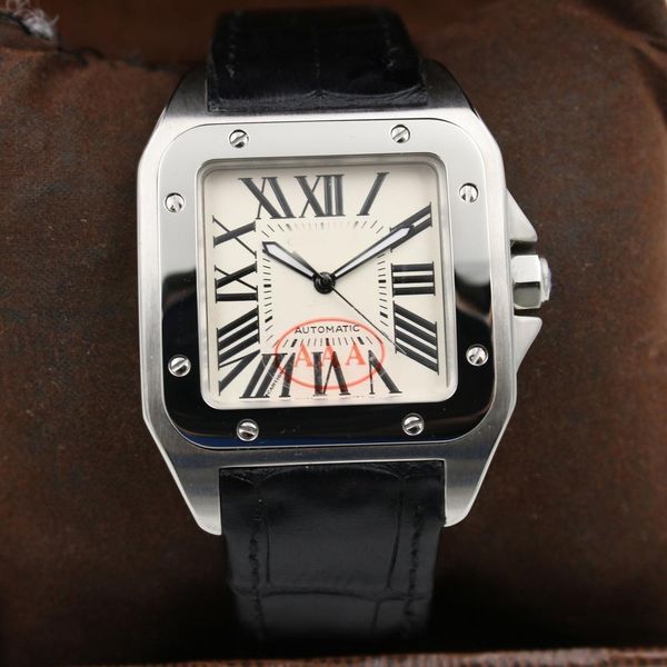 2020 watch men 40mm sants automatic mechanical movement of stainless steel sweeping movement watches watch 89, Slivery;brown
2020 watch men 40mm sants automatic mechanical movement of stainless steel sweeping movement watches watch 89, Slivery;brown