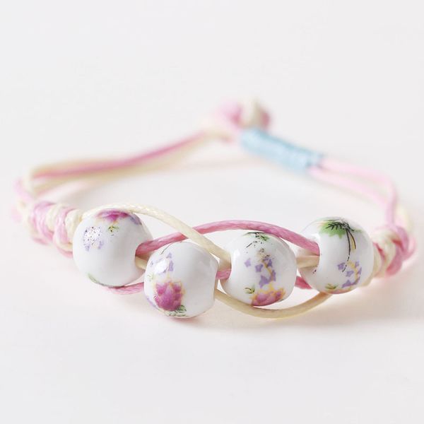 fashion charm ceramics muticolor flower beads bracelet original design bangle hand knitted amulet jewelry gifts for her women, Golden;silver
fashion charm ceramics muticolor flower beads bracelet original design bangle hand knitted amulet jewelry gifts for her women, Golden;silver