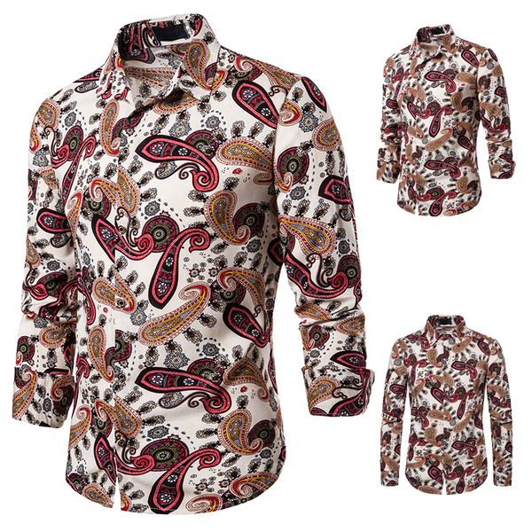 mens designer long sleeve shirts fashion print single breasted casual shirts slim night club male clothing, White;black
mens designer long sleeve shirts fashion print single breasted casual shirts slim night club male clothing, White;black