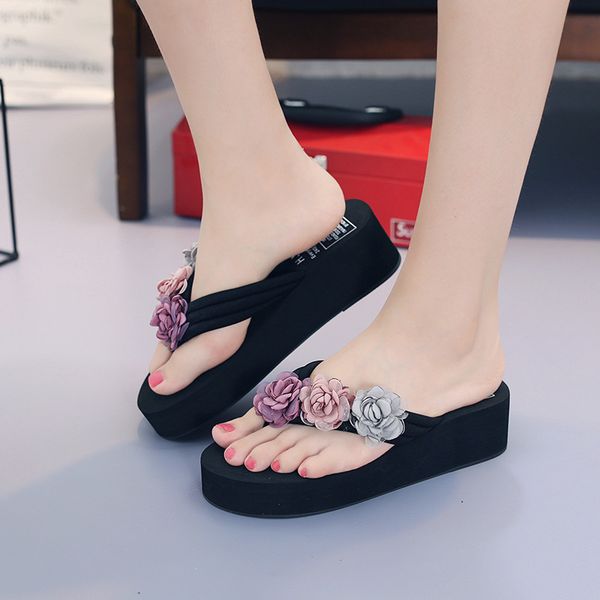 summer hand-painted slippers slope and korean version of thick bottom clip-toe flip-flops women slippery beach slippers, Black
summer hand-painted slippers slope and korean version of thick bottom clip-toe flip-flops women slippery beach slippers, Black
