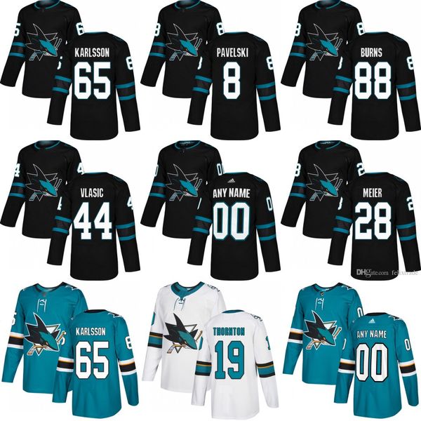 2019 San Jose Sharks 65 Erik Karlsson 8 Joe Pavelski 88 Brent Burns 19 Joe Thornton 39 Couture 9 Evander Kane Third Alternate Black Jerseys
2019 San Jose Sharks 65 Erik Karlsson 8 Joe Pavelski 88 Brent Burns 19 Joe Thornton 39 Couture 9 Evander Kane Third Alternate Black Jerseys