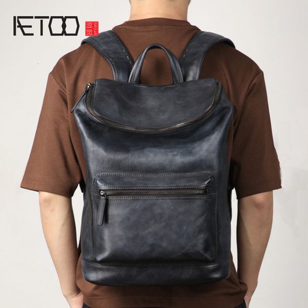 aetoo leather men's backpacks, plant tanning cowhide computer bags, casual high-capacity travel bags
aetoo leather men's backpacks, plant tanning cowhide computer bags, casual high-capacity travel bags