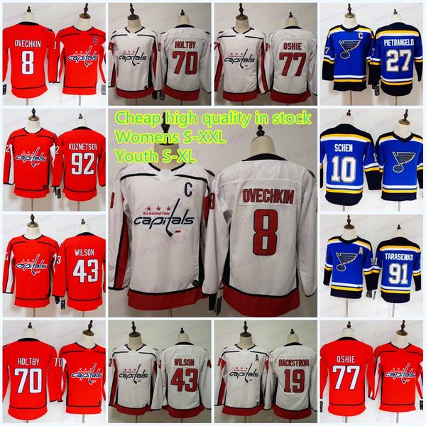 Women/Youth In Stock 8 Alex Ovechkin 19 Nicklas Backstrom 77 T.J. Oshie 43 Wilson 92 Kuznetsov 27 Alex Pietrangelo 91 Vladimir 90 O'Reilly
Women/Youth In Stock 8 Alex Ovechkin 19 Nicklas Backstrom 77 T.J. Oshie 43 Wilson 92 Kuznetsov 27 Alex Pietrangelo 91 Vladimir 90 O'Reilly