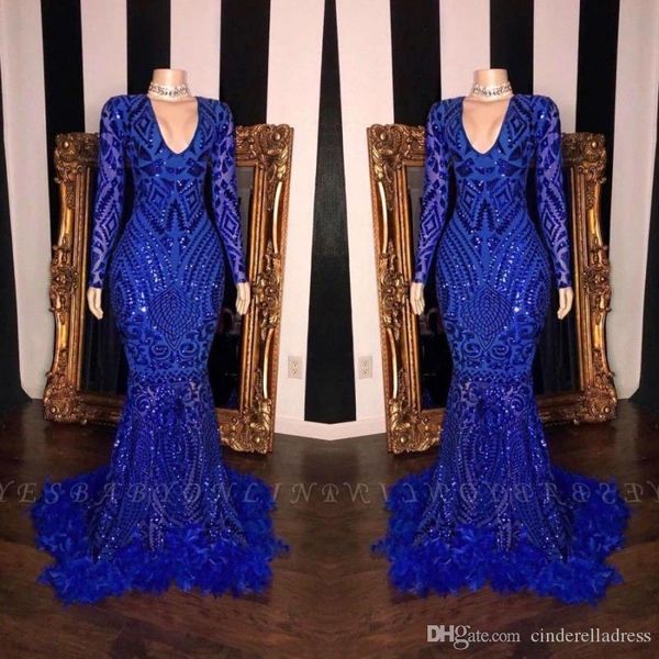 2020 royal blue feather evening dresses v neck mermaid long sleeve sequined prom pageant dress bc3607, Black;red
2020 royal blue feather evening dresses v neck mermaid long sleeve sequined prom pageant dress bc3607, Black;red