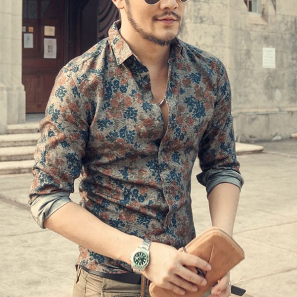 new fashion casual men shirt long sleeve europe style slim fit shirt men cotton floral shirts mens clothes sale, White;black
new fashion casual men shirt long sleeve europe style slim fit shirt men cotton floral shirts mens clothes sale, White;black