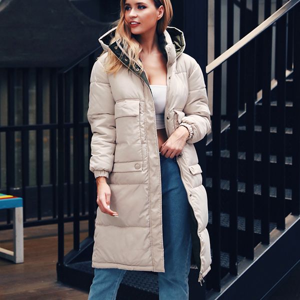 winter women long down jackets female long parkas hooded coat warm cotton padded jackets fashion 2019 thick puffer jacket coat, Tan;black
winter women long down jackets female long parkas hooded coat warm cotton padded jackets fashion 2019 thick puffer jacket coat, Tan;black