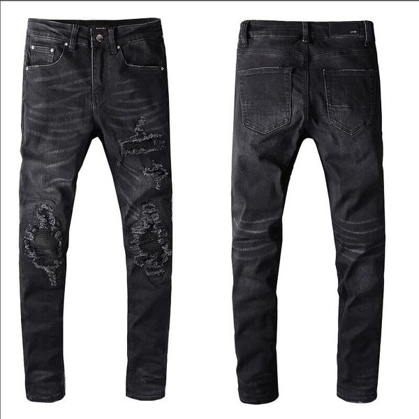 men's designer brand jeans hip hop pants designer hole patch jeans distressed ripped biker jean slim fit denim jeans firmati da uomo, Blue
men's designer brand jeans hip hop pants designer hole patch jeans distressed ripped biker jean slim fit denim jeans firmati da uomo, Blue