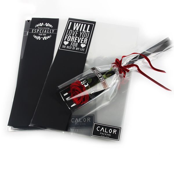 hardiron front transparent flower packaging bag exquisite single rose personality wrapping paper
hardiron front transparent flower packaging bag exquisite single rose personality wrapping paper