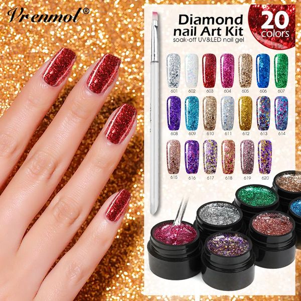 vrenmol uv gel manicure hybrid nails nail tip crystal gum jelly poly gel 20 glitter 3d diamond nail art kit
vrenmol uv gel manicure hybrid nails nail tip crystal gum jelly poly gel 20 glitter 3d diamond nail art kit