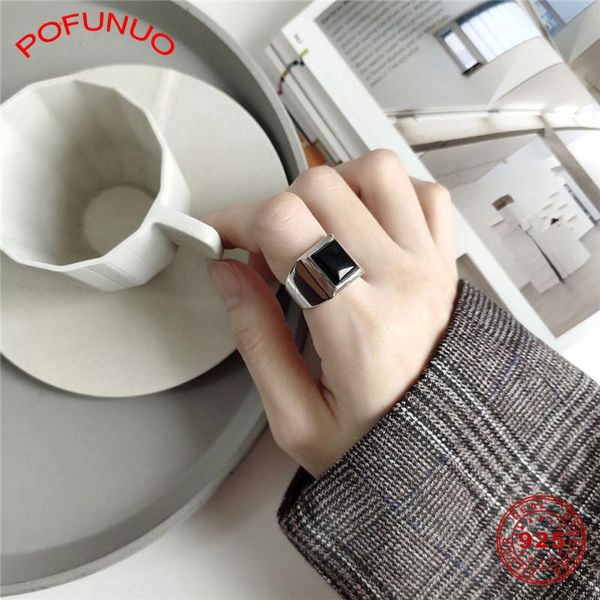 pofunuo 925 sterling silver minimalism handmade black onyx square rings jewelry lovers exquisite gift agate chic rings, Golden;silver
pofunuo 925 sterling silver minimalism handmade black onyx square rings jewelry lovers exquisite gift agate chic rings, Golden;silver