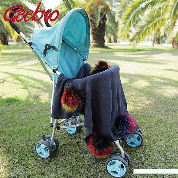 geebro newborn warm wool swaddling blanket travel sleeping blanket kids baby bedding swaddles with 8 real raccoon fur pompom, Blue;gray
geebro newborn warm wool swaddling blanket travel sleeping blanket kids baby bedding swaddles with 8 real raccoon fur pompom, Blue;gray