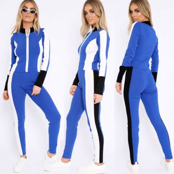 2pcs set women loungewear tracksuit zipper sweatshirt sports jogging + pants spring and summer, White
2pcs set women loungewear tracksuit zipper sweatshirt sports jogging + pants spring and summer, White