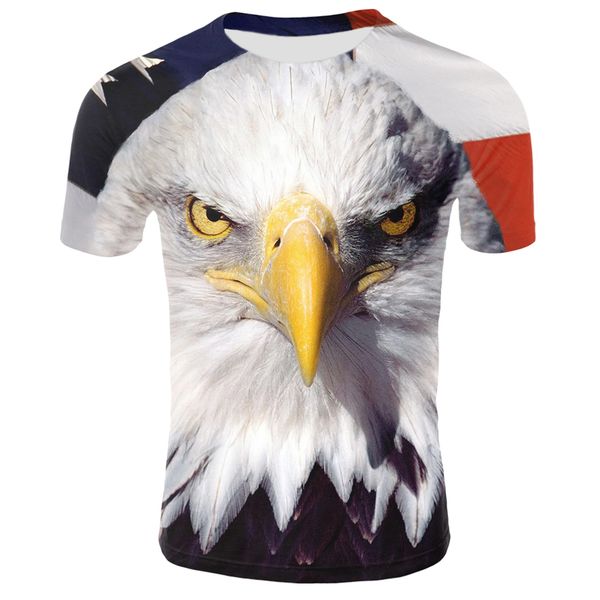 3d printed eagle men t shirt cool t-shirt men/women short sleeve summer tees t shirt fashion o neck street clothing, White;black
3d printed eagle men t shirt cool t-shirt men/women short sleeve summer tees t shirt fashion o neck street clothing, White;black