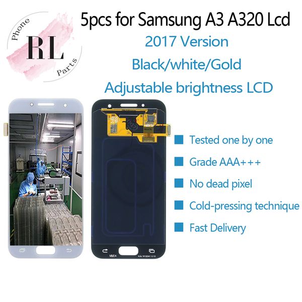 5pcs adjustable brightness lcd for samsung galaxy a3 2017 lcd a320f digitizer display touch screen for samsung a3 2017 screen
5pcs adjustable brightness lcd for samsung galaxy a3 2017 lcd a320f digitizer display touch screen for samsung a3 2017 screen